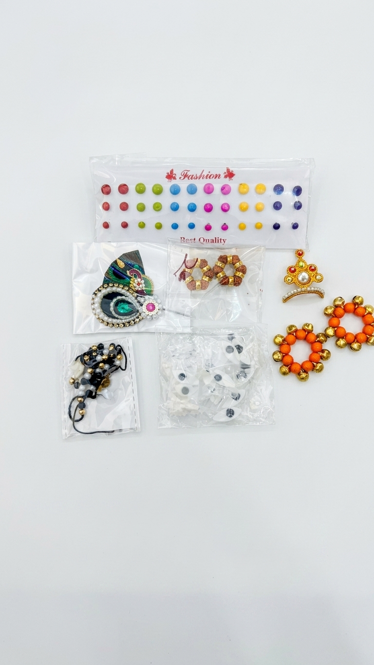 Laddu Gopal Shringar Accessories Set for Pooja