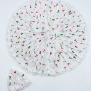 Laddu Gopal Floral Dress with Cap for Idol